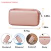 Elonbo Carrying Case Compatible with TaddToy 16 Bit Handheld Game Console for Kids Adults, Classic Retro Video Games Travel Storage Cover Bag, Portable Electronic Game Player Holder, Rose Gold