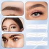 Tyqour 12Pairs Eyebrow Stencils Stickers Disposable Eye Brow Stencil Kits Adhesive Eyebrow Stencils Disposable Eyebrow Template for Brows Shaping