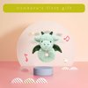 Doindute Baby Dragon Soft Rattle Toy, Plush Dinosaur Infant Shaker Rattle Easy-Grasp Stuffed Animal Toy, Gifts for Newborns Babies Toddlers Boys Girls, Green, 6 Inches
