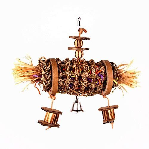Bonka Bird Toys 2152 Medium Shred Roll 10" High by 12" Wide Parrot Bird Toy, African Grey, Conure, Amazon, and Similar