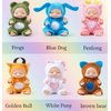 TISDEN 4 Inch Mini Baby Dolls 6pcs Set Realistic Baby Dolls Toys with Cute Handmade Doll Clothes for Suitability Kids 3 and up (Animals)