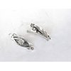 Generic Set of 2 extra tiny small silver metal alligator hair clip for fine thin hair