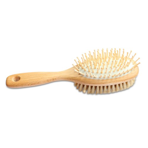 Mars Professional Wood Pin and Bristle Brush for Horses, Mane and Tail, Made in Germany