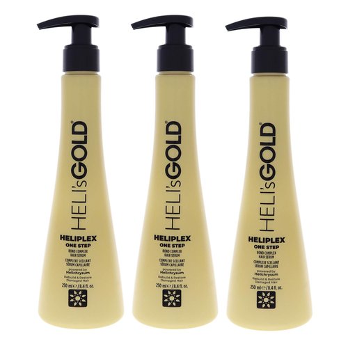 Helis Gold Heliplex One Step Hair Serum for Unisex - 8.4 oz Serum - Pack of 3