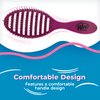 Wet Brush Speed Dry Hair Brush - Sangria (Free Spirit) - Vented Design and Ultra Soft HeatFlex Bristles Are Blow Dry Safe With Ergonomic Handle Manages Tangle and Uncontrollable Hair - Pain-Free