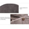 Fishing Hat for Men and Women Breathable Cotton Sun Hat Embroidery Safari Boonie Cap 56-59cm Khaki