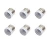 FINELED 6PACK E26 to E17 Socket Adapter,Medium Screw E26 Socket to Intermediate Base E17 Light Bulb Socket Adapter Converter Reducer
