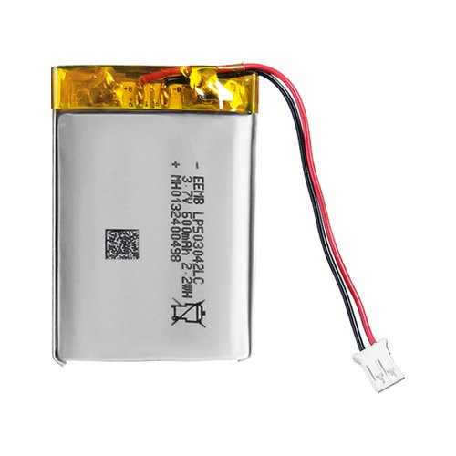 EEMB 3.7V Lipo Battery 600mAh 503042 Lithium Polymer ion Battery Rechargeable Lithium ion Polymer Battery with JST Connector Make Sure Device Polarity Matches with Battery Before Purchase!!!