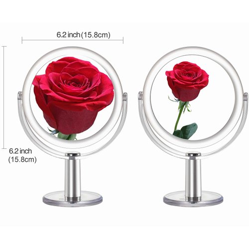 Miss Sweet Makeup Mirror Table Mirror with 5X Magnification & True Image (5X/1X Table Mirror)