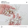 Catery Crystal Bride Wedding Hair Comb Silver Side Combs Bridal Hair Piece Clips Headpiece Hair Accessories for Women and Girls