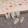 TailaiMei Valentine's Day Star Moon Nail Stickers, Self-Adhesive Golden Heart Nail Art Decals for DIY Nail Decorations (3 Sheets)