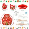 3 otters Chef Costume for Kids, 21PCS Kids Chef Set Kids Christmas Apron Fun Cooking and Baking Set Christmas Dinner Party Cooking