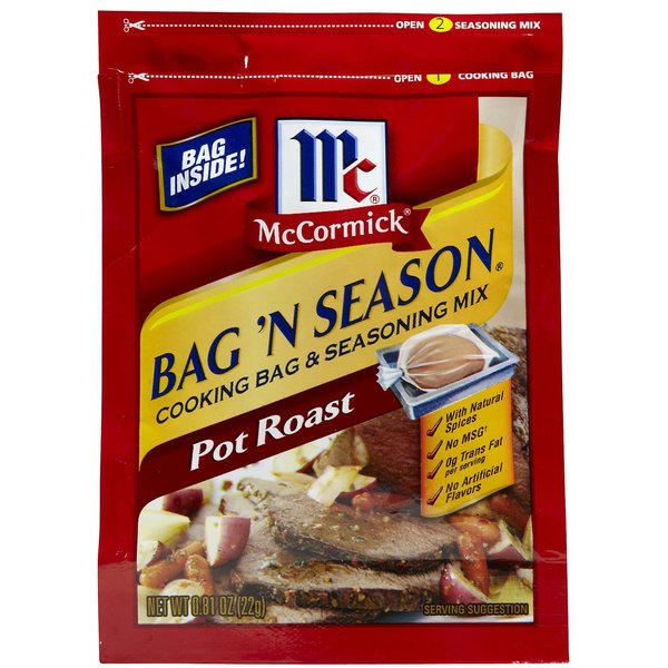 Mccormick Pot Roast Cooking Bag and Seasoning Mix, 0.81 Ounce