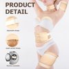 Castor Oil Pack Wrap for Women Gifts, 6 Pcs Reusable Organic Cotton Pack Kit for Neck Waist Chest Knee, Adjustable Elastic Strap Compress Packs