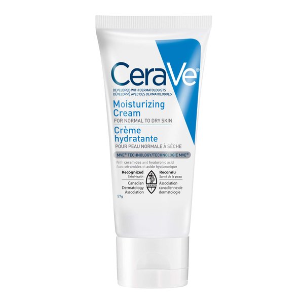 CeraVe Moisturizing Cream, Face Body Moisturizer, Normal to Dry Skin, 8 Fl Oz
