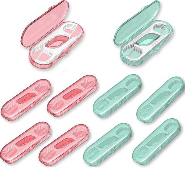 High Toughness Professional Toothpicks Sticks Dental Floss Picks 100 Picks Threader Flosser with 10 Storage Cases, flossing for Family,Hotel,Travel