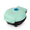 Dash Mini Maker Portable Grill Machine + Panini Press for Gourmet Burgers, Sandwiches, Chicken + Other On the Go Breakfast, Lunch, or Snacks with Recipe Guide - Aqua