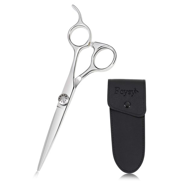 Hair Cutting Scissors Hair Shears, Fcysy Professional 6” Barber Haircut Salon Scissors, Sharp 440C Haircutting Scissors Pro Hairdressing Shears for Cutting Hair, Scissor to Cut Hair for Women Men Pet