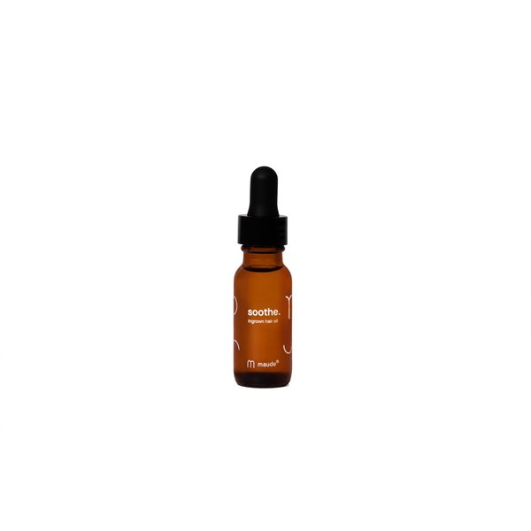 Maude Soothe - Ingrown Hair Treatment & After Shave Oil - Post Shave Skin Care for Legs, Underarms & Sensitive Areas - Safe for Sensitive Skin & Dermatologist Approved (0.5 oz)