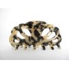 Black and beige marbled hair claw clip for medium fine hair