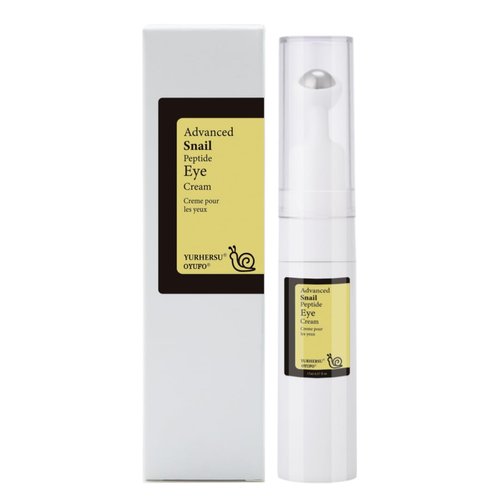 OYUFO New Snail Peptide Eye Cream for Fine Lines, Dark Circles and Puffiness, With 73% Snail Mucin Filtrate & 2% Nicotinamide, Moisturizing, Hydrating, Firming, Brightening, 360° Massage Ball; YS-WN