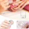 Bulex 2 Pack Dappen Dish Cups for Nail Art Acrylic Liquid - Clear Glass Nail Monomer Liquid Bowl Dampen Dish Acrylic Powder Holder, Acrylic Glass Jar for Nails