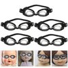 LOGOFUN 12Pcs Miniature Swimming Goggles Doll Swim Glasses Doll Summer Equipment (Black)