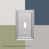 Franklin Brass Classic Architecture (3-Pack) Decorative Light Switch Cover Wall Plates Brushed Nickel 1-Gang Wall Plate Switch/Toggle Plate Guards Electrical Outlet Covers W35217V-SN-C