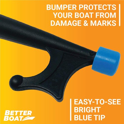 Boat Hooks for Docking Telescoping Boat Hook Pole Push Pole for Boat Docking Stick Boat Hook Adapters Screw End 3/4" Thread Boating Accessories Marine Push Dock Stick Pontoon (Hook Only)