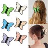 6 Packs Butterfly Hair Clips for Women Girls Cute Colorful Hair Claw Clip 2.7Inch for Thick Thin Curly Hair Accessories Medium Smooth Claw Clips Non Slip