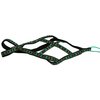 Weight Pulling Sledding Dog Harness X-Back Style Medium, Black/Green, 19.5" Neck Circumference