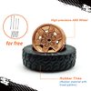 1/64 Wheels and Tires for Off-Road All-Terrain Upgraded Mainline Cast Model Cars, Diameter is 0.51In,4 Sets/Pack,Seven Spokes.(YE-H)