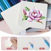 GLOBLELAND 100 Sheets 300gs Watercolor Paper 4 * 4inch Painting Paper Calligraphy Paper Square Shape Cold Press Paper for Adults Artists Drawing