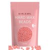 GIRLEARLE Hard Wax Beads, 1lb Wax Beans for Hair Removal Sensitive Skin with Rose Formula, Perfect for Full Body, Facial, Brazilian Bikini, and Legs at Home Wax Refill for Women Men (pink)