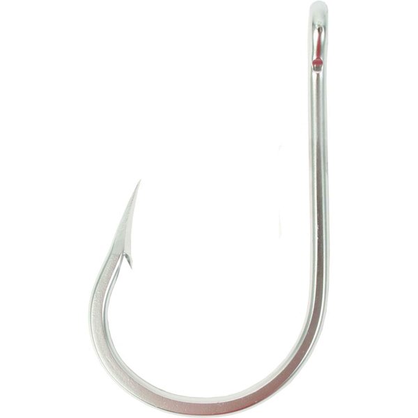Mustad 7691S Big Game Southern and Tuna Stainless Steel Forged Fishing Hook | Fish Hook Tackle Equipment | Tapered Ring Knife Point, [Size 8/0, Pack of 10]