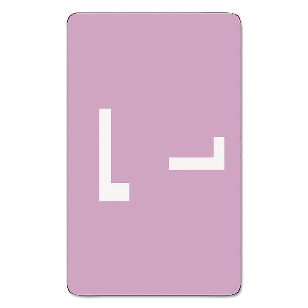 Smead 67182 Alpha-Z Color-Coded Labels, Letter L, Lavender, 100 Labels/Pack