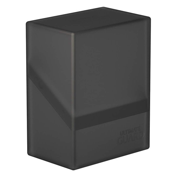 Ultimate Guard Boulder 60+, Deck Case for 60 Double-Sleeved TCG Cards, Onyx, Secure & Durable Storage for Trading Card Games, Soft-Touch Finish