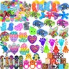 127 Pcs Pop Party Favors for Kids 4-8-12, Premium Pop Fidget Toys, Treasure Box Toys, Goodie Bag Fillers, Pinata Stuffers, Treasure Chest, Carnival Prizes, Prize Box Toys for Kids Classroom
