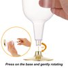 N9R 30 Pack Plastic Wine Glasses with Gold Rim, 6 Oz Plastic Wine glasses with Stem, Disposable Wine Cups Reusable Suitable for Party Weeding Birthday