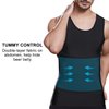 Lgtfy Mens Slimming Body Shaper Vest, Gynecomastia Compression Shirts, Tummy Control Undershirts - Change in Seconds Black