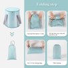 Vitaciti Foot Soaking Bath Bucket, Foot Bath Portable Travel Thermal Insulation Multifunctional Foldable Foot Soaking Bucket with Lid Home Travel Outdoor Camping Portable Foot Soaking Spa Bucket,Blue