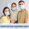 Disposable Face Mask for Men & Women (Pack of 50) - 3-Ply Facial Mouth Cover Masks - Breathable Face Protective Masks with Earloops & Adjustable Nose Clip - Disposable Masks For Adults