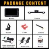 AMTIFO Wireless Backup Camera Touch Key - 5 Inch Split Screen Monitor Truck Rear View Camera Waterproof Clear Night Vision Car Rever Camera System DIY Guide Lines A6