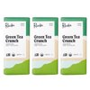 Raaka Chocolate Green Tea Crunch 66% Cacao Dark Chocolate | Gourmet Dark Chocolate Gift | Organic, Vegan, Fair Trade, Soy Free, Non GMO, Gluten Free, Kosher | 1.8oz Bars, 3-Pack