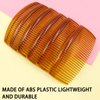 6 Packs French Twist Comb, SourceTon Plastic Side Hair Combs with 29 Teeth Hair Comb Hair Clip Combs for Fine Hair Accessory for Women- Coffee Color