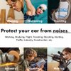Ear Plugs for Sleeping, Acousdea Reusable Moldable Silicone Ear Plugs, Waterproof, Suitable for Snoring, Swimming, Working, Studying, Noise Cancelling up to 40 dBSPL, Black with Carry Case, 3 Pairs