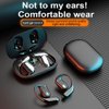 IKXO Bone Conduction Headphones Bluetooth 5.3 Wireless Earbuds 12hrs Playtime Wireless Charging Case Digital Display Sports Ear Buds with IPX5 Waterproof Fingerprint Touch for Fitness