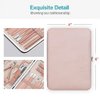 Manicure Set Pedicure Kit Nail Clippers Set Fingernails & Toenails Vibrissac Scissor 18 Pieces Best Care Grooming Tools for Man & Women Gift with Case (Pink_18in1)