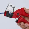 KNIPEX Tools 90 10 185 Pneumatic Hose Cutter, Red