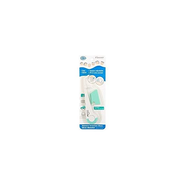 Tension Adjustable and Reusable Pocket Flosser (12 Pack)